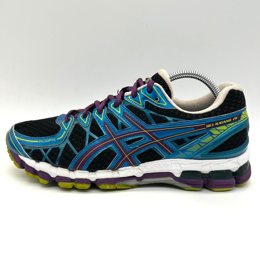Asics Gel-Kayano 20 Shoes Womens 10D Blue Purple 20th Anniversary Sneakers T3N8N